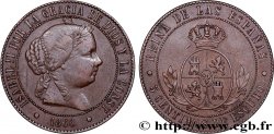 SPANIEN 5 Centimos de Escudo Isabelle II 1866 Barcelone