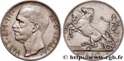 ITALIEN 10 Lire Victor Emmanuel III 1927 Rome