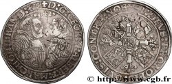 ALLEMAGNE - BRANDEBOURG 1 Thaler Brandebourg-Franconie Georges et Albert II 1542 Schwabach