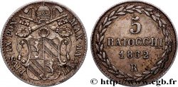 ITALY - PAPAL STATES - PIUS IX (Giovanni Maria Mastai Ferretti) 5 Baiocchi an XIX 1862 Rome