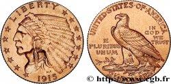 STATI UNITI D AMERICA 2 1/2 Dollars  Indian Head  1915 Philadelphie