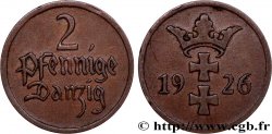 DANZIG (Free City of) 2 Pfennige 1926 Berlin