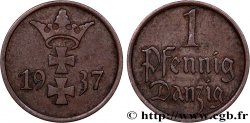 DANTZIG - VILLE LIBRE DE DANTZIG 1 Pfennig 1937 Berlin