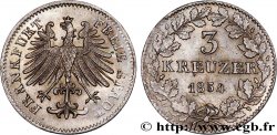 ALEMANIA - CIUDAD LIBRE DE FRáNCFORT 3 Kreuzer Ville libre de Francfort :  aigle 1854 Francfort