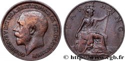 UNITED KINGDOM 1 Farthing Georges V 1917  XF 