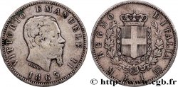 ITALIEN 1 Lire Victor Emmanuel II 1863 Milan