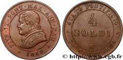 VATICAN ET ÉTATS PONTIFICAUX 4 Soldi (20 Centesimi) 1868 Rome