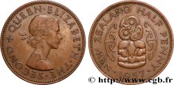 NOUVELLE-ZÉLANDE 1/2 Penny Elisabeth II 1957 Londres