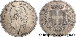 ITALIEN - ITALIEN KÖNIGREICH - VIKTOR EMANUEL II. 5 Lire 1862 Naples