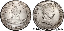 BOLIVIE 8 Soles Simon Bolivar 1845 Potosi