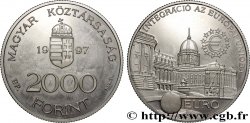 HUNGARY 2000 Forint Proof Intégration Union Européenne 1997 Budapest