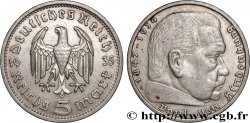 DEUTSCHLAND 5 Reichsmark Maréchal Paul von Hindenburg 1935 Berlin