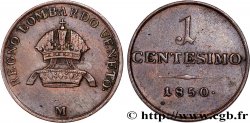 ITALY - LOMBARDY - VENETIA 1 Centesimo Royaume de Lombardie-Vénitie 1850 Milan XF 