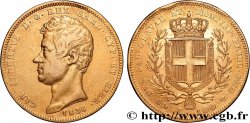 ITALIA - REINO DE CERDEÑA  - CARLO ALBERTO 100 Lire  1836 Gênes