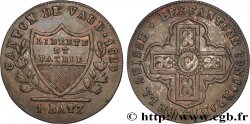 SWITZERLAND - CANTON OF VAUD 1 Batzen 1829 