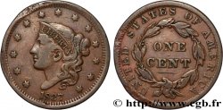 UNITED STATES OF AMERICA 1 Cent Liberté “Matron Head” modifié 1837 Philadelphie