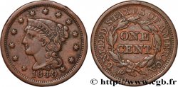 UNITED STATES OF AMERICA 1 Cent Liberté “Braided Hair” 1849 Philadelphie