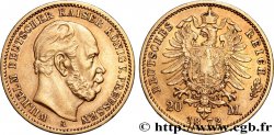 INVESTMENT GOLD 20 Mark Guillaume Ier, 1e type 1872 Berlin