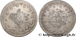 TÜRKEI 20 Kurush au nom de Abdul Hamid II AH 1293 an 2 1877 Constantinople