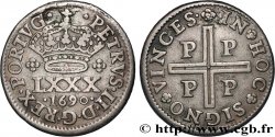 PORTUGAL - KINGDOM OF PORTUGAL - PEDRO II Tostao 1690 Porto