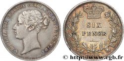 GREAT BRITAIN - VICTORIA 6 Pence  1875 