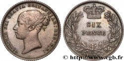 ROYAUME-UNI 6 Pence Victoria 1873 