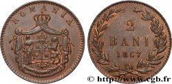 ROUMANIE 2 Bani Charles Ier 1867 Watt and C)