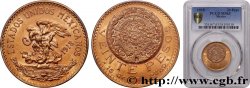 MEXIQUE 20 Pesos “Pierre du Soleil” (calendrier aztèque) 1918 Mexico