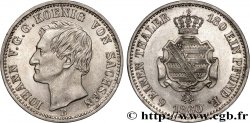 ALLEMAGNE - SAXE 1/6 Thaler Jean / blason 1860 Dresde