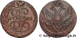 RUSSIA - CATHERINE II 5 Kopecks  1791 Ekaterinbourg