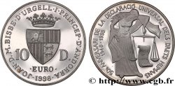 ANDORRA (PRINCIPALITY) 10 Diners Proof 50 Anniversaire de la déclaration des droits de l’Homme 1998 