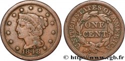 UNITED STATES OF AMERICA 1 Cent Liberté “Braided Hair” 1848 Philadelphie