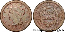 UNITED STATES OF AMERICA 1 Cent Liberté “Braided Hair” 1850 Philadelphie