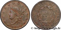 UNITED STATES OF AMERICA 1 Cent “Matron Head” 1820 Philadelphie