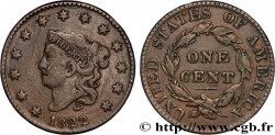 UNITED STATES OF AMERICA 1 Cent “Matron Head”  1822 Philadelphie