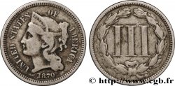 UNITED STATES OF AMERICA 3 Cents 1870 