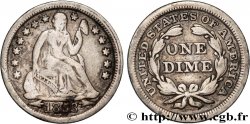 ÉTATS-UNIS D AMÉRIQUE 1 Dime (10 Cents) Liberté assise variété avec date encadrée par des flèches 1853 Philadelphie