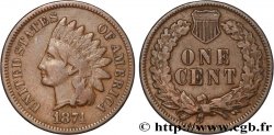 ÉTATS-UNIS D AMÉRIQUE 1 Cent tête d’indien, 3e type 1874 Philadelphie