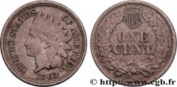 ÉTATS-UNIS D AMÉRIQUE 1 Cent tête d’indien 2e type 1862 