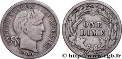 ESTADOS UNIDOS DE AMÉRICA 1 Dime Barber 1908 Philadelphie