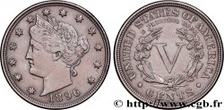 ESTADOS UNIDOS DE AMÉRICA 5 Cents Liberty 1896 Philadelphie