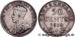 NEUFUNDLAND 50 Cents Georges V 1918 Ottawa