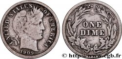 ÉTATS-UNIS D AMÉRIQUE 1 Dime Barber 1909 Philadelphie