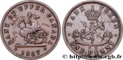 CANADá
 1 Penny token Bank of Upper Canada 1857 Heaton