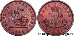 CANADA 1 Penny token Bank of Upper Canada 1854 Heaton