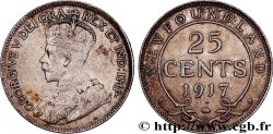 TERRE-NEUVE 25 Cents Geroges V 1917 Ottawa