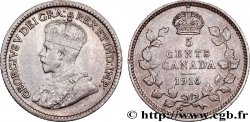 CANADA 5 Cents Georges V 1916 