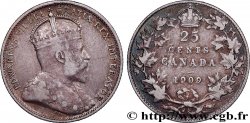 CANADá
 25 Cents Edouard VII 1909 