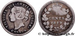 CANADá
 5 Cents  Victoria 1870 