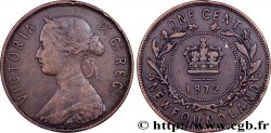 NEUFUNDLAND 1 Cent Terre Neuve Victoria 1872 Heaton